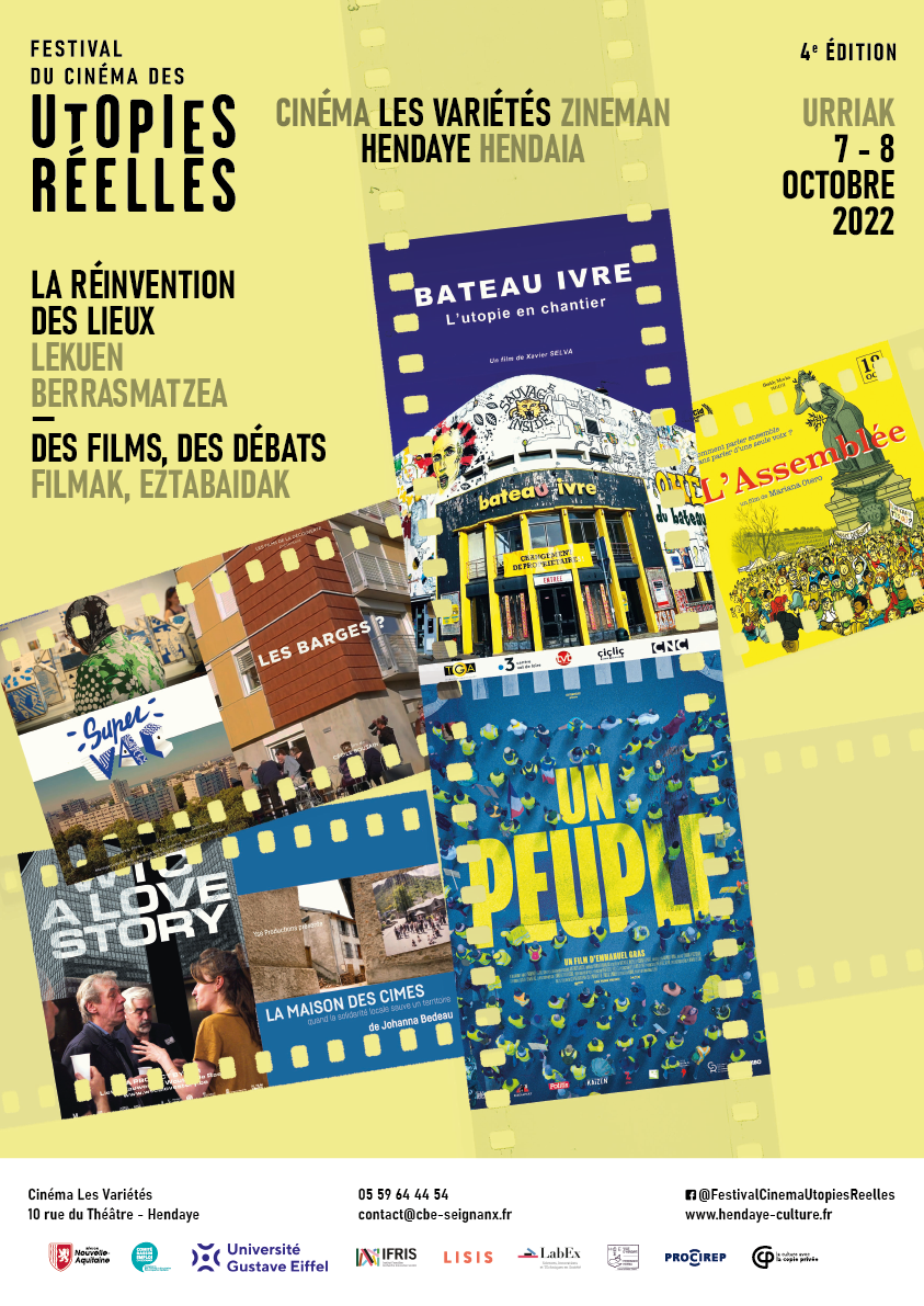 4ème édition du Festival du Cinéma des Utopies Réelles à Hendaye les 7